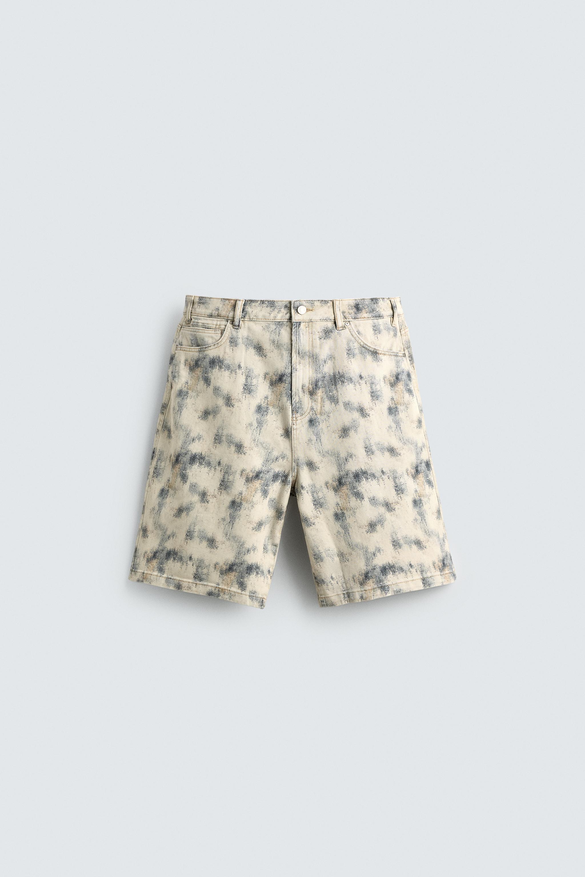 ABSTRACT PRINT RELAXED FIT SHORTS